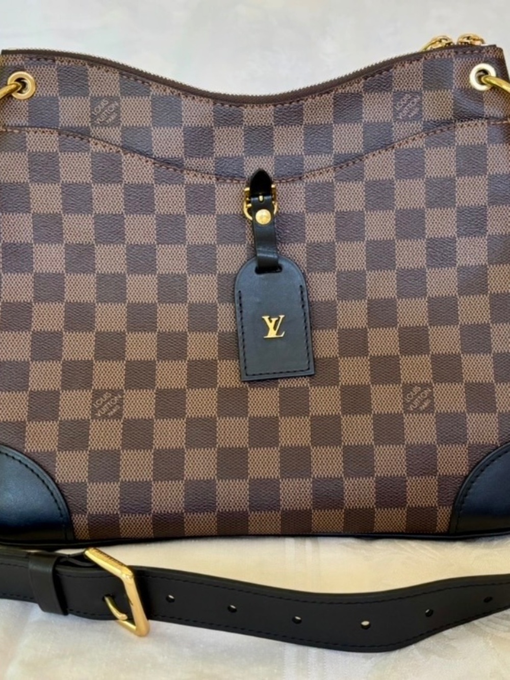 Louis Vuitton Odeon MM N50062 Damier Ebene Full Set Gift Receipt Immaculate